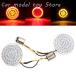 2 1157 LED RED AMBER STOP BRAKE LAMP TURN SIGNAL INSERTS LIGHTS 2PCS ϡ졼DAVIDSON