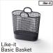 **. река страна промышленность место Like-it Basic Basket Town корзина большой серый LBB-17C прачечная стирка корзина место хранения ручка имеется простой Vaio форель eco сделано в Японии 
