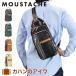 MOUSTACHEm start shu body bag men's lady's one shoulder shoulder bag waist bag stylish good-looking brand imitation leather largish YVQ-5985