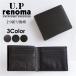 U.P renoma(レノマ)バッファロー 牛革 二つ折り財布 小銭入れなし/61r583/財布 サイフ さいふ メンズ スマート スリム 男性 紳士 ビジネス　父の日 プレゼント