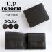 U.P renoma(レノマ)バッファロー 牛革 二つ折り財布/61r584/財布 サイフ さいふ 2つ折り財布 折りたたみ メンズ 男性 紳士 ビジネス 父の日 プレゼント
