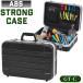 ABS strong кейс GT-C дипломат ящик для инструментов ящик для инструментов инструмент кейс ящик для инструментов инструмент место хранения чёрный черный ключ имеется ремень имеется 100-A46