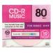 VERTEX CD-R(Audio) 80分 10P カラーミックス10色　インクジェットプリンタ対応 10CDRA.CMIX.80VXCA