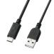 掠ץ饤 USB2.0 Type-C-A֥ 1m ֥å KU-CA10K
