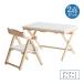  Kids chi стол комплект 2 позиций комплект стол 1 шт. стул 1 ножек Kids стол стол ребенок стул Kids фурнитура ширина 60cm складной из дерева натуральное дерево слоновая кость IT-0114