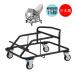 resepshon стул для тележка Wagon стул специальный тележка Cart петля ножек стул для старт  King стальной черный покраска MT-0504