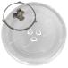 Glass Plate микроволновая печь круг тарелка 24.5cm печь tray замена plate стекло plate проигрыватель кольцо комплект имеется, раунд вращение кольцо тарелка микроволновая печь аксессуары sa