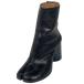 mezzo n Margiela Maison Margielatabi short boots tabi TABI shoes boots leather black lady's used 