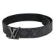  Louis * Vuitton Louis Vuitton belt LV initial 40MM reversible Logo belt monogram Eclipse black men's used wrapping possible 