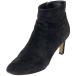  Salvatore Ferragamo Salvatore Ferragamo Leo bootie side Zip high heel Logo boots boots suede black lady's used 