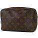  Louis * Vuitton Louis Vuittontu loose towa let 23 make-up cosme second bag make-up pouch monogram Brown M47524 lady's used 
