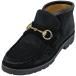  Gucci GUCCI hose bit moccasin short boots 1040088 shoes boots suede black lady's used 