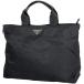  Prada PRADA Logo plate handbag 2WAY shoulder bag handbag nylon Nero ( black ) lady's used 