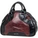  MiuMiu Miu Miu Logo handbag 2WAY shoulder bag Boston bag handbag leather red black lady's used 