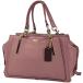  Coach COACH Logo handbag 2WAY shoulder bag do Lee ma- handbag leather pink 31633 lady's used 