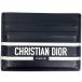 Christian Dior Christian Dior Logo футляр для карточек va Eve чехол для пропуска футляр для визитных карточек футляр для карточек кожа черный женский б/у 