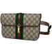  Gucci GUCCI домкрат -1961 сумка-пояс GG рисунок ремень сумка web GGs шкив m сумка "body" покрытие парусина Brown 699930 женский б/у 