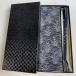  японский костюм комплект super товар . сделка 2 позиций комплект ( obi shime obi age ) лист рисунок чёрный натуральный шелк аксессуары для кимоно б/у 