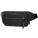  Coach COACH Logo body bag waist bag body bag leather black 70785 men's used 