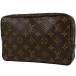  Louis * Vuitton Louis Vuittontu разрозненный towa let 23 макияж cosme ручная сумочка косметичка монограмма Brown M47524 б/у 