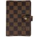  Louis * Vuitton Louis Vuitton Agenda PM органайзер бизнес блокнот * обложка для книги Damier Brown R20700 женский б/у 