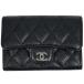  Chanel CHANEL здесь Mark футляр для карточек карта inserting ячейка для монет футляр для карточек черная икра s gold черный женский б/у 