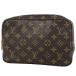  Louis * Vuitton Louis Vuittontu разрозненный towa let 23 макияж cosme ручная сумочка косметичка монограмма Brown M47524 женский б/у 