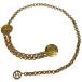  Chanel CHANEL здесь Mark цепь ремень 2 полосный ремень GP Gold женский б/у 