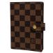  Louis * Vuitton Louis Vuitton Agenda PM органайзер бизнес блокнот * обложка для книги Damier Brown R20700 женский б/у 