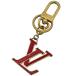  Louis * Vuitton Louis VuittonporutokreLV nano грамм кольцо для ключей брелок для ключа GP Gold красный M00547 женский б/у 