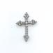  украшение в виде креста подвеска с цепью платина mere diamond 10 знак . подвеска с цепью Pt900 бриллиант женский б/у 