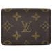 Louis * Vuitton Louis Vuitton Anne veropkarutodu vi jito карта inserting визитная карточка кейс футляр для карточек монограмма Brown M62920 женский б/у 
