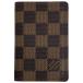  Louis * Vuitton Louis Vuitton бур nai The -duposhu карта inserting чехол для проездного билета чехол для пропуска футляр для карточек Damier Brown N61721 женский б/у 