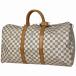  Louis * Vuitton Louis Vuitton ключ poru50 путешествие командировка сумка "Boston bag" Damier azur белый N41430 женский б/у 