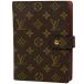  Louis * Vuitton Louis Vuitton Agenda MM обложка для записной книжки органайзер блокнот монограмма Brown R20105 женский б/у 