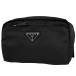  Prada PRADA Logo plate сумка макияж cosme бардачок косметичка нейлон Nero ( черный ) женский б/у 