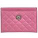  Chanel CHANEL футляр для карточек здесь Mark matelasse кожа Pink Lady -s б/у 