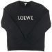  Loewe LOEWE постоянный Fit спортивная фуфайка . tops тренировочный хлопок черный мужской б/у 