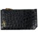  солнечный rolan SAINT LAURENT Logo футляр для карточек Thai колено монограмма ячейка для монет футляр для карточек кожа черный 629899 мужской б/у 