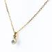  Mikimoto MIKIMOTO жемчуг дизайн колье YG желтое золото подвеска mere diamond жемчуг колье K18 жемчуг бриллиант женский б/у 