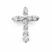  украшение в виде креста подвеска с цепью платина mere diamond 10 знак . подвеска с цепью Pt900 бриллиант женский б/у 