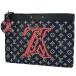  Louis * Vuitton выше боковой down небольшая сумочка Apollo ручная сумочка монограмма чернила клатч темно-синий M62905 б/у наличие один .