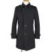  Burberry Black Label BURBERRY BLACK LABEL Logo кнопка тренчкот подкладка имеется пальто полиэстер черный мужской б/у 