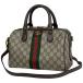 Gucci GUCCI off .tia маленький сумка "Boston bag" GGs шкив m2WAY сумка на плечо покрытие парусина бежевый Brown 772061 женский б/у 