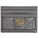  Gucci GUCCI GG matelasse футляр для карточек чехол для пропуска чехол для проездного билета кожа серый 723790 женский б/у наличие один .