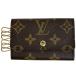  Louis * Vuitton Louis Vuittonmyurutikre6 брелок для ключа ключ крюк чехол для ключей монограмма Brown M62630 женский б/у 