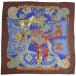  Hermes HERMES Calle 90 ART des STEPPES подножка изобразительное искусство лошадь шарф шелк Brown многоцветный женский б/у 