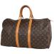  Louis * Vuitton Louis Vuitton ключ poru45 ручная сумочка сумка "Boston bag" монограмма Brown M41428 женский б/у 