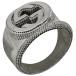  Gucci GUCCI Inter locking G кольцо кольцо 20.5 номер серебряный 925 серебряный мужской б/у 