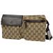  Gucci GUCCI GG рисунок сумка-пояс поясная сумка сумка "body" GG парусина Brown 28566 женский б/у 